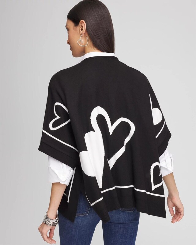 Cashmere-Blend Valentine's Day Ruana - image 3